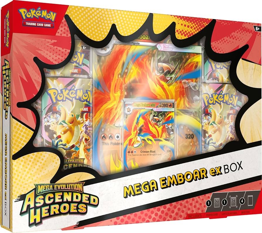Lote Mega Emboar & Mega Feraligatr Ex Box Barding